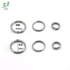 Anel de Pônei de Aço Inoxidável Anel Duplo Chaveiro Anel de Abertura Chaveiro Anel de Conexão de Chave Acessórios para Joias DIY