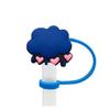Funda para Popote de Oso Arcoíris Tapa para Popote Tapón de Polvo de Silicona Decoración de Popote de Fiesta de Anime Productos Transfronterizos
