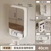Gabinete de espejo inteligente para baño a prueba de humedad, espejo de tocador de pared con luz, antivaho, caja de espejo con almacenamiento para baño