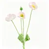 Flores Artificiais de Papoula de Seda para Arranjos Florais de Sala de Estar em Casa, Decorações de Casamento, Arte Floral para Casamentos e Adereços de Fotografia