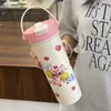 Taza de Café, Cerámica con Revestimiento Interior de Acero Inoxidable, Taza Térmica, Taza Portátil para Uso Doméstico, Taza Portátil para Hombres y Mujeres, Taza Personalizada para Estudiantes