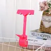 Clípe de Publicidade de Supermercado Suporte de Exibição Vertical Colorido de Cabeça Dupla Porta-Etiqueta de Preço Adesivo POP Explosivo Transparente Clipe de Cristal Loja de Roupas