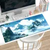 Mouse Pad com Paisagem em Tinta Chinesa, Extra Grande Estilo Chinês para Escritório e Casa, Tapete Antiderrapante para Mesa, Tapete para Teclado de Computador, Pad de Mesa, Personalizável com Sua Própria Imagem