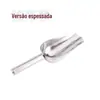 Pá redonda de aço inoxidável para frutas secas, pá de arroz, pá pequena de gelo, pá para soja de supermercado, pá para açúcar, pá de utensílio de cozinha, pá de gelo, tamanho pequeno, médio e grande