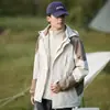 Chaqueta Exterior Tres en Uno a Prueba de Viento e Impermeable para Mujer, Estilo Pareja, Chaqueta de Montañismo Fina de Una Sola Capa para Hombre, Venta al por Mayor
