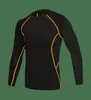 Traje elástico, justo ao corpo, de secagem rápida, respirável, que absorve o suor, não apertado, modelagem 3D, amigável à pele, para fitness ao ar livre, corrida, roupa de compressão