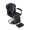 Silla de barbero para hombre, silla de peluquería, silla de barbería, silla de corte de pelo con pedal y polea giratoria ajustable