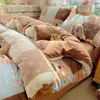 2026 Conjunto de Cama Espesso de Lã de Leite Quatro Peças Conjunto de Cama de Três Peças Classe A Capa de Edredom Lençol de Cama Conjunto de Quatro Peças Conjunto de Cama