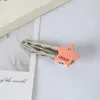 Grampo de Cabelo Y2K Metal Ins Doce Legal Simples Moda Estiloso Presilha para Franja Presilha Lateral Presilha para Cabelo da Testa Acessório de Cabelo