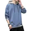 Sudadera con capucha para hombre 2024 primavera y otoño nueva moda multicolor holgada casual manga larga sudadera fina de moda con forro polar