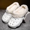 Zapatillas de algodón para comercio exterior para hombre 2024 otoño e invierno nuevo hogar interior casa con forro polar cálido suela gruesa zapatos de algodón Mao Mao para mujer