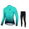 Nova camisa de ciclismo 2023 manga longa com fleece, traje de ciclismo fino, equipamento para ciclismo de estrada e mountain bike