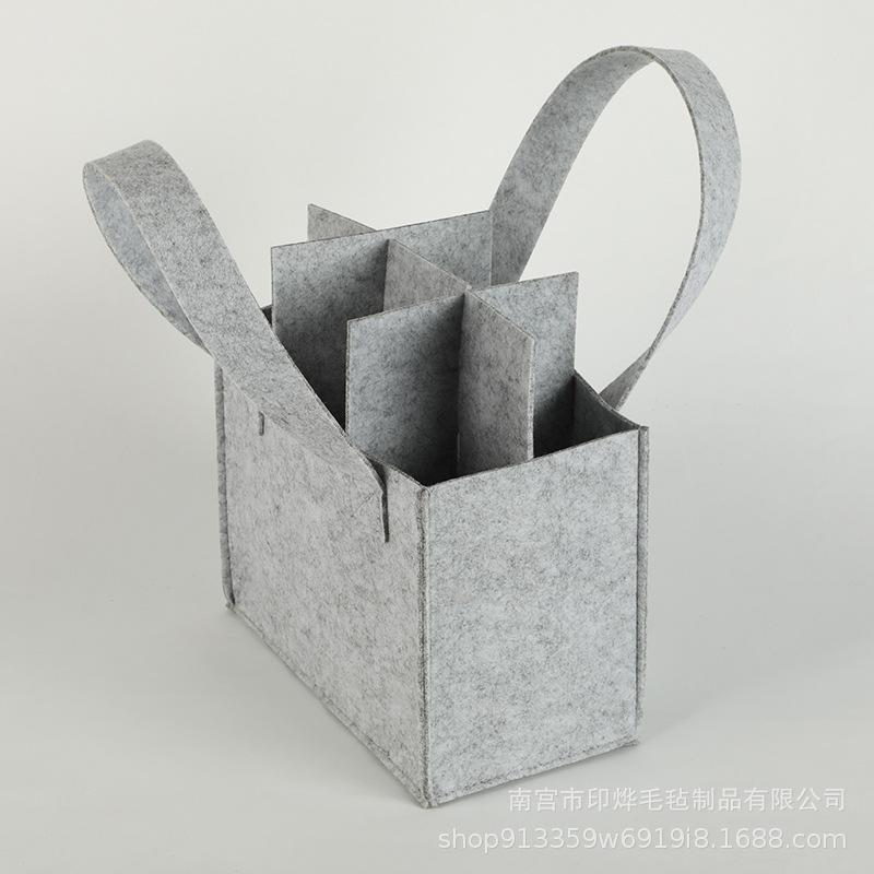无纺布手提袋毛毡红酒袋