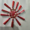 Abanico de Flecos Colgante Fu Zi de 5 cm Flecos Colgantes Accesorios Antiguos Hanfu Marcapáginas Bolsita tamaño pequeño Flecos Colgantes Colgante DIY