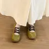 Bailarinas de cordones estilo francés para mujer, nuevo modelo otoño 2026, zapatos Mary Jane de suela blanda para combinar con faldas, adecuados para ir al trabajo