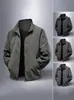 Chaqueta Deportiva para Hombre Primavera y Otoño 2025 Nuevo Estilo Cuello Vertical Top Abrigo para Montar Correr Corto Chaqueta Casual para Exteriores