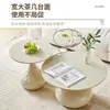Nueva Mesa de Centro Estilo Crema Mesa de Dormitorio Mesa de Sofá Dormitorio Mesa Pequeña Balcón Mesa de Té Pequeña Redonda Fabricante Venta al por Mayor