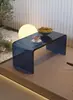 Mesa de Centro Transparente de Acrílico Tendência para Bay Window Mesa Baixa Simples Tatami Janela do Quarto Cama Mesa Pequena para Uso Doméstico