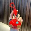Llavero Colgante Gatito de Cuero Lindo Llavero Colgante Muñeca Regalo Creativo de Dibujos Animados de Pareja de Cuero Colgante de Bolsa de Regalo