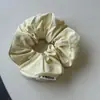 Goma de pelo plisada simple estilo coreano para mujer, accesorio de moño de nicho de alta gama, accesorio para el cabello suave y versátil