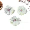 Flor de Crisantemo Estrella Pequeña Simulada Flor de Seda Hecha a Mano Corona Accesorios para el Cabello Materiales para Ropa Decoración de Arreglo Floral para Fondo de Boda