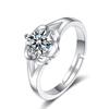 Jingdong Tmall versión coreana del anillo de flor de ciruelo anillo para dedo de pareja de hombres y mujeres anillo con patrón trasero joyería para mano fuente primaria