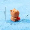 Nuevo producto transfronterizo: Figuras Lindas de Capibara Navideño, Decoraciones DIY de Escena de Nieve, Adornos de Paisaje en Miniatura