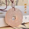 Colgante de Jade Afgano Natural en Rosa Loto, Buda de Jade, Candado Ruyi, Adorno Colgante de Jade, Colgante de Paz Guanyin, Placa de Jade