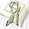 Ins fita de cetim da Coreia do Sul lenço feminino tira estreita fita decorativa multiuso versátil cinto lenço fino pequeno