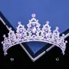 Corona de Novia Ambiente Europeo y Americano Nuevo Tocados Fiesta Fiesta Cumpleaños Reina de Cristal Corona Accesorios para el Cabello Transfronterizos Venta al por Mayor