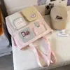 Nueva Mochila Escolar Estilo 2026 para Mujer, Estilo Ins Dopamina Color Sólido Simple Gran Capacidad Juego de Mochila de Dos Piezas para Estudiantes de Primaria y Secundaria