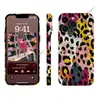 Capa de celular com camuflagem color-blocking e estampa de leopardo estilo europeu e americano para iPhone 17/15 Pro, capa protetora de filme personalizada para Apple 13 Pro Max