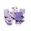 Calcetines de dibujos animados japoneses nuevos 2024 para mujer, calcetines morados lindos, estilo coreano, calcetines tipo barco 200N para mujer, entrega de una sola pieza