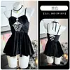 Romance Floral Lingerie Sexy Camisola Estilo Puro Desejo Vestido com Alça de Veludo Pequeno Realçador de Seios Conjunto de Pijama e Roupa de Casa A068
