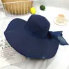 Sombrero para mujer de verano estilo coreano moderno sombrero de paja plegable sombrero de playa de verano Sombrero para el sol protección solar ala ancha sombrero de sol para mujer
