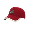 Gorra de béisbol infantil súper linda con letra y oso estilo coreano, disponible en varios colores, nuevo sombrero de sol de dibujos animados para bebé para exportación
