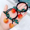 Ligas para el Cabello, Accesorios para el Cabello, Gomas Elásticas, Anillos para el Cabello, Adornos para el Cabello, Cuerdas para el Cabello Estilo Ins, Moño de Cereza, Estilo Pastoral, Estilo Ins