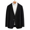 Outono e Inverno Novo 100 Wool Double-Sided Wool Suit masculino Double Thickened Coat Jacket