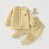 Ropa Exterior Acolchada de Otoño e Invierno para Bebé Tipo Algodón Delgado Primavera y Otoño Traje de Bebé de Tres Capas Cálido con Cremallera para Bebé Niño y Niña