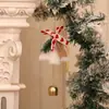 Sino de Natal Novo Transfronteiriço Sino de Porta Sino de Vento de Pinha de Cone Vermelho Pingente de Árvore de Natal Decorações de Natal