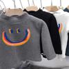 Camisa de terciopelo de doble cara para niños, otoño e invierno, cálida, camiseta interior para niños, linda camiseta para niñas, ropa para niños