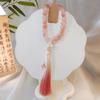 Borla Degradada Imitación Jade Pulsera de Mano Torcida a Mano Estilo Antiguo Cadena para Teléfono Móvil Accesorios Dinastía Han Versátil Objetos de Juguete Cuentas