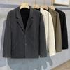 Traje 2024 Abrigo de Lana para Hombre Otoño Traje para Hombre Traje Pequeño Maduro Ligero Chaqueta Casual Estilo Coreano Guapo