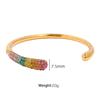 Pulseira moderna versátil de estilo europeu e americano, aço titânio banhado a ouro 18K, design de nicho feminino de alta qualidade, novo produto