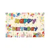 Tela de Fondo Personalizada para Cumpleaños Transfronteriza, Tela Colgante para Fiesta de Primer Cumpleaños, Atmósfera de Escena para Decoración de Fiesta, Decoraciones de Comercio Exterior