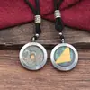 Fabricante directo: Colgante de moneda antigua con patrón de nube plateada, caja Gahu de acero de titanio, colgante de regalo cultural y creativo taoísta, hecho a medida