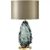 Iluminação de Sala de Estar Pós-Moderna de Luxo Leve, Estudo, Luminária de Mesa de Cabeceira de Quarto, Showroom Minimalista Nórdico, Luminária de Mesa de Vidro para Hotel