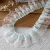 Accesorios de Encaje de Doble Capa Materiales Hechos a Mano para Decoración de Ropa Encaje Plisado de Hongo Mantel Decoración de Cortinas