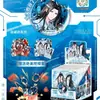 Caixa Surpresa de Insígnia Ar de Demon Slayer Colecionável Anime Estrela 3D Embossado Estampagem a Frio Brilha no Escuro Insígnia Duplo Flash