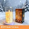 Velas eletrônicas LED transfronteiriças, luzes de ambiente simulado para festas de Natal, decorações de casamento, luzes noturnas externas recarregáveis controladas por controle remoto